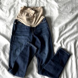 7 for all mankind maternity skinny jean-full panel-size 26